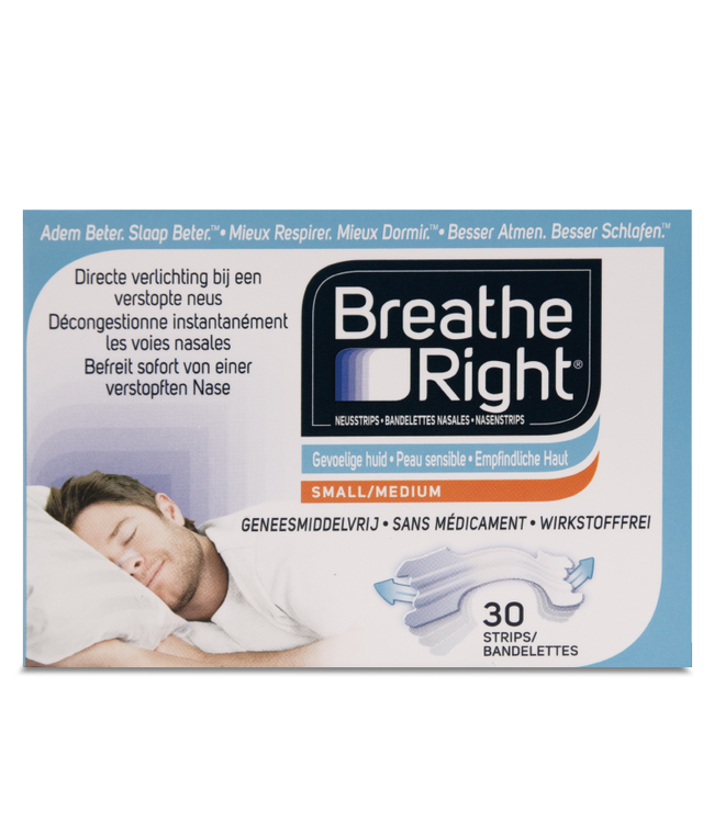Breathe Right Clear neusstrips - 30 stuks
