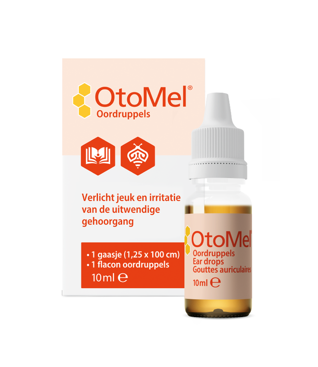 OtoMel ear drops against itching and flakes