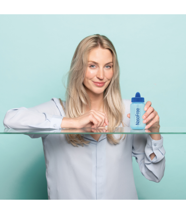 NasoFree Neusdouche Startset met nasaal spoelzout met xylitol
