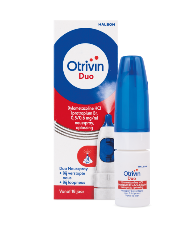 Otrivin Duo Xylometazoline hydrochloride & Ipratropium bromide 0.5/0.6 mg/ml nasal spray