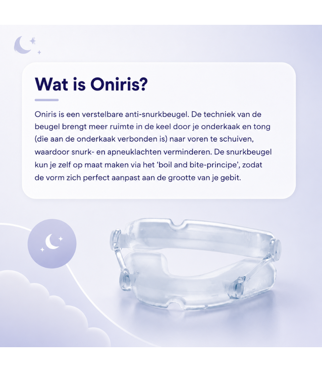Oniris anti snurkbeugel (MRA) op maat