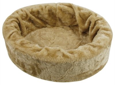 Petcomfort katten / hondenmand bont beige 56x50x15 cm.