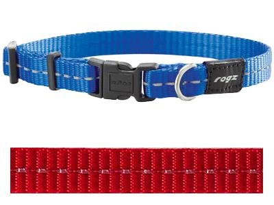 Afbeelding Rogz for Dogs Nitelife Hondenhalsband Verstelbaar Rood 32 x 1,1 cm door Online-dierenwinkel.eu