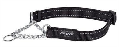 Afbeelding Rogz for Dogs Fanbelt Choker Verstelbaar Zwart 56 x 2 cm door Online-dierenwinkel.eu