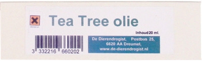 Dierendrogist tea tree olie