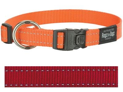 Afbeelding Rogz for Dogs Fanbelt Hondenhalsband Verstelbaar Rood 56 x 2 cm door Online-dierenwinkel.eu