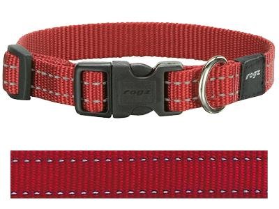 Afbeelding Rogz for Dogs Snake Hondenhalsband Verstelbaar Rood 40 x 1,6 cm door Online-dierenwinkel.eu