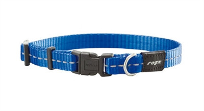 Afbeelding Rogz for Dogs Nitelife Hondenhalsband Verstelbaar Blauw 32 x 1,1 cm door Online-dierenwinkel.eu