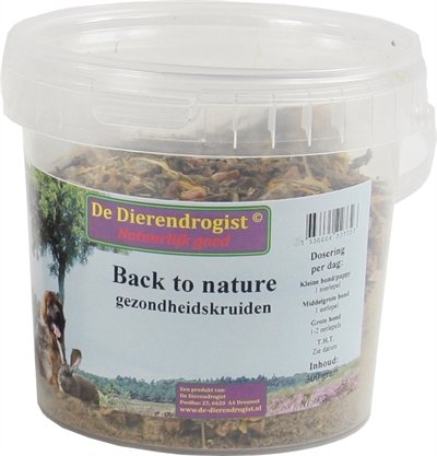 Afbeelding Dierendrogist back to nature gezondheidskruiden door Online-dierenwinkel.eu