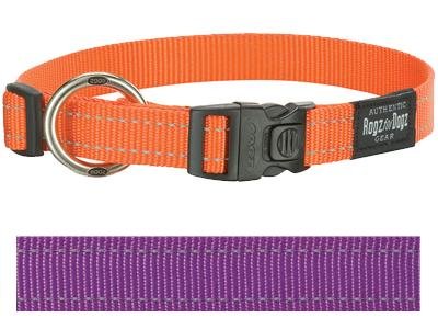 Afbeelding Rogz for Dogs Fanbelt Hondenhalsband Verstelbaar Paars 56 x 2 cm door Online-dierenwinkel.eu