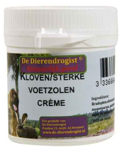 Afbeelding Dierendrogist kloven/sterke voetzolen creme door Online-dierenwinkel.eu