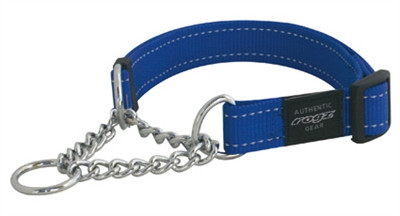 Rogz for Dogs Lumberjack Choker Verstelbaar Blauw 73 x 2,5 cm