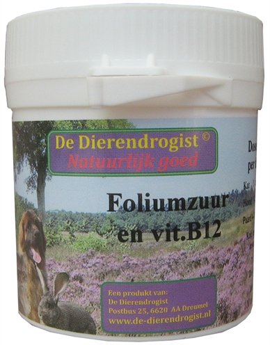 Afbeelding Dierendrogist foliumzuur vitamine b12 door Online-dierenwinkel.eu