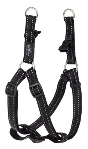 Afbeelding Rogz for Dogs Fanbelt Step-in Hondentuig Verstelbaar Zwart 76 x 2 cm door Online-dierenwinkel.eu