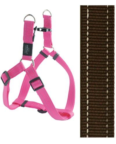 Rogz for Dogs Fanbelt Step-in Hondentuig Verstelbaar Bruin 76 x 2 cm