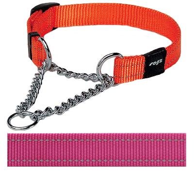 Rogz for Dogs Snake Choker Verstelbaar Roze 40 x 1,6 cm