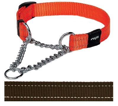 Afbeelding Rogz for Dogs Snake Choker Verstelbaar Bruin 40 x 1,6 cm door Online-dierenwinkel.eu