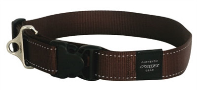 Afbeelding Rogz for Dogs Landing strip Hondenhalsband Verstelbaar Bruin 80 x 4 cm door Online-dierenwinkel.eu