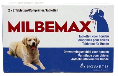 Afbeelding Milbemax Grote hond 4 Tabletten door Online-dierenwinkel.eu