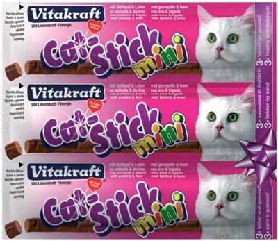 Vitakraft cat-stick mini gevogelte met lever 3 st