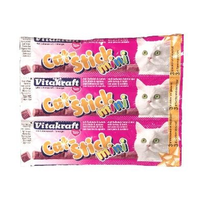 Afbeelding Vitakraft cat-stick mini kalkoen met lam 3 st door Online-dierenwinkel.eu