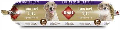 Afbeelding Rodi Worst Lam/rijst 15 x 400 Gr door Online-dierenwinkel.eu