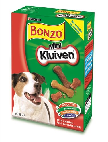 Afbeelding Bonzo Mini Kluiven voor de hond 500 gram door Online-dierenwinkel.eu
