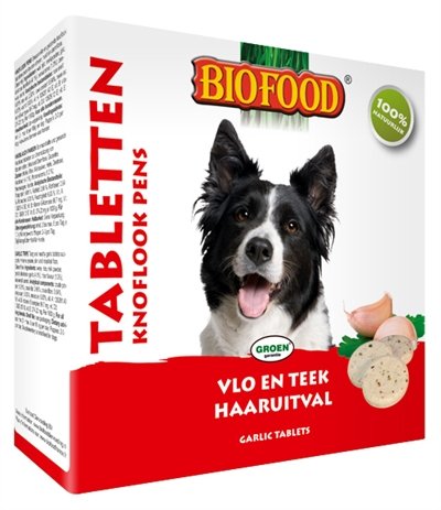 Afbeelding Biofood Tabletten Knoflook Pens Per verpakking door Online-dierenwinkel.eu