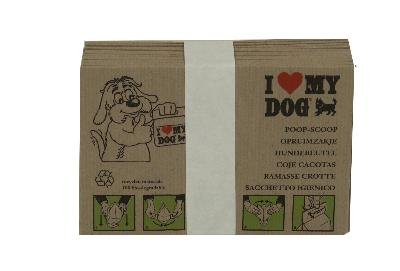 Afbeelding I Love My Dog Poepzakjes - 10 stuks door Online-dierenwinkel.eu