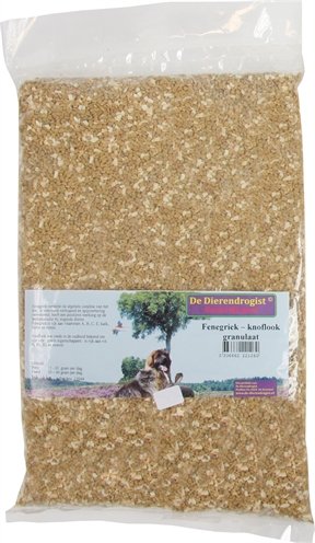 Afbeelding 1 kg Dierendrogist fenegriek/knoflook door Online-dierenwinkel.eu