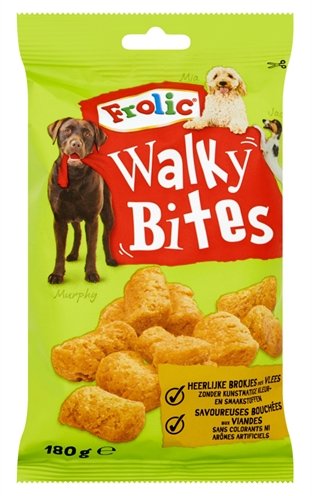 Afbeelding 180 gr Frolic snack walky bites door Online-dierenwinkel.eu