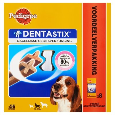 Afbeelding Dentastix Medium hondensnack 10-25 kg 56 stuks door Online-dierenwinkel.eu