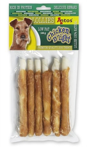 Afbeelding Antos Chicken D'Light Lollies 100 Gr door Online-dierenwinkel.eu