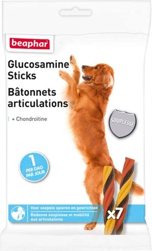 Afbeelding Beaphar Glucosamine Sticks voor de hond 1 x 7 sticks door Online-dierenwinkel.eu