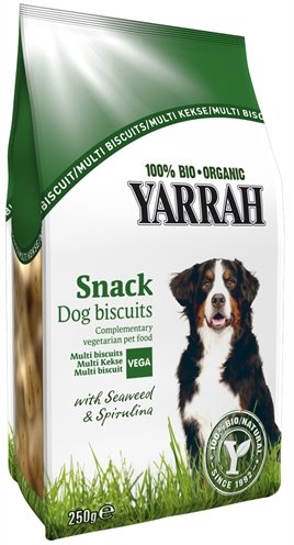 Afbeelding 6x250 gr Yarrah dog vegetarische multi-koekjes door Online-dierenwinkel.eu
