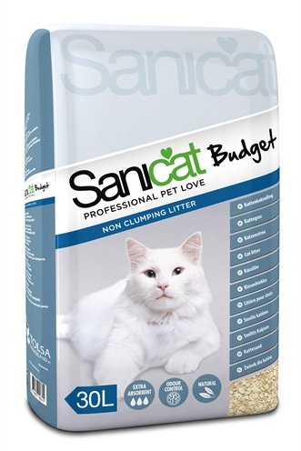 Afbeelding Sanicat Budget - Kattenbakvulling - 30 l Grijs door Online-dierenwinkel.eu