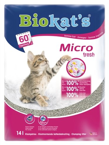 Afbeelding Biokat's Micro Fresh kattengrit 14 liter door Online-dierenwinkel.eu