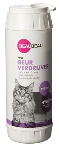 Afbeelding Beaubeau Kattenbak Geurverdrijver - Kattenbakreinigingsmiddelen - 750 g Lavendel door Online-dierenwinkel.eu