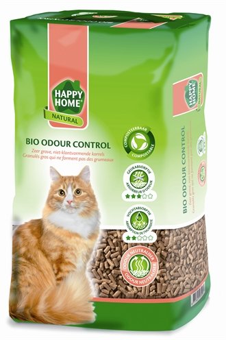 Afbeelding Happy Home Natural Bio Odour Control - Kattenbakvulling - 20 l door Online-dierenwinkel.eu