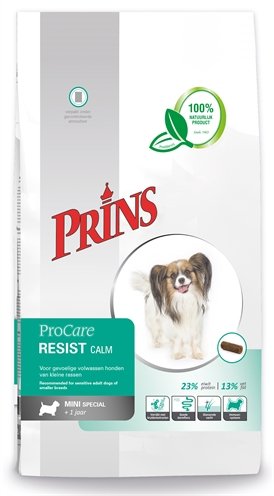 Afbeelding Prins ProCare Mini Resist Calm hondenvoer 3 kg door Online-dierenwinkel.eu