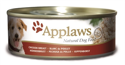 Afbeelding 156 gr Applaws dog blik chicken / rice hondenvoer door Online-dierenwinkel.eu