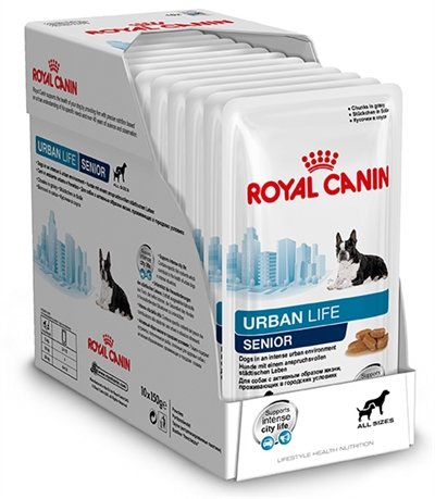 Afbeelding 10x150 gr Royal canin urban nat senior hondenvoer door Online-dierenwinkel.eu