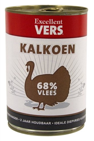 Afbeelding 400 gr Excellent vers kalkoen hondenvoer door Online-dierenwinkel.eu