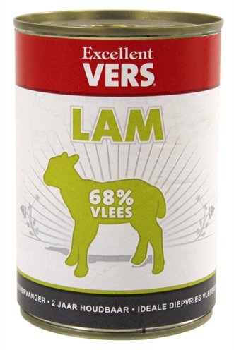 Afbeelding 400 gr Excellent vers lam hondenvoer door Online-dierenwinkel.eu