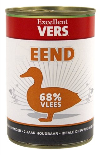 400 gr Excellent vers eend hondenvoer