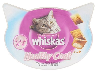 Afbeelding Whiskas Healthy Coat Kattensnoep Per verpakking door Online-dierenwinkel.eu
