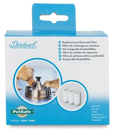 Afbeelding PetSafe Drinkwell 360 - Koolstoffilter - 3 stuks door Online-dierenwinkel.eu