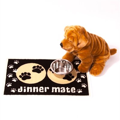 Afbeelding Voerbakmat Dinner Mate Zwart door Online-dierenwinkel.eu