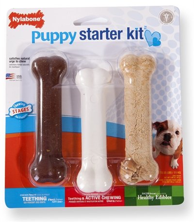 Afbeelding Nylabone puppy chew puppy starter kit Tot 11 kg door Online-dierenwinkel.eu