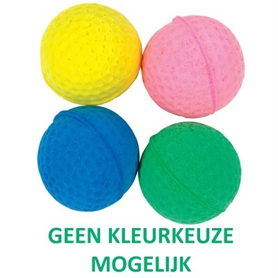 Afbeelding Sponsbal 3,5 cm 4 st door Online-dierenwinkel.eu